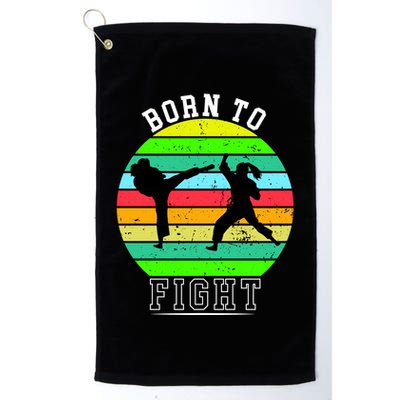 Born To Fight Golf Towel