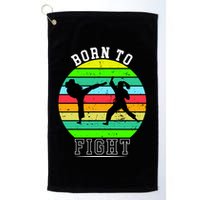 Born To Fight Golf Towel