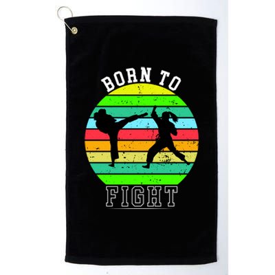 Born To Fight Platinum Collection Golf Towel