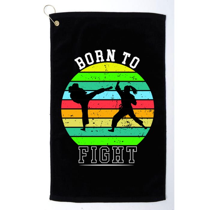 Born To Fight Golf Towel