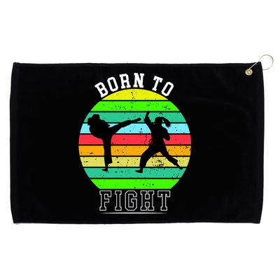 Born To Fight Grommeted Golf Towel