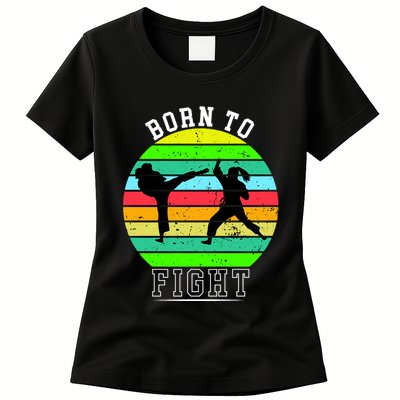 Born To Fight Womens T-Shirt