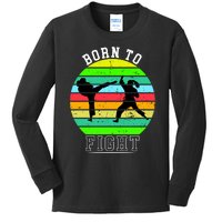 Born To Fight Kids Long Sleeve Shirt