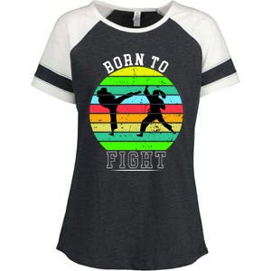 Born To Fight Enza Ladies Jersey Colorblock Tee