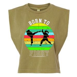 Born To Fight Garment-Dyed Women's Muscle Tee