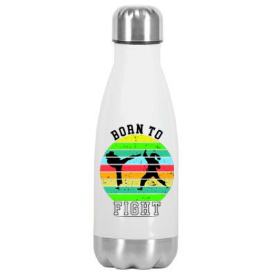 Born To Fight Stainless Steel Insulated Water Bottle