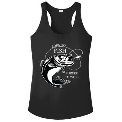 Born To Fish Ladies PosiCharge Competitor Racerback Tank