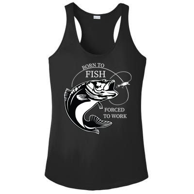 Born To Fish Ladies PosiCharge Competitor Racerback Tank