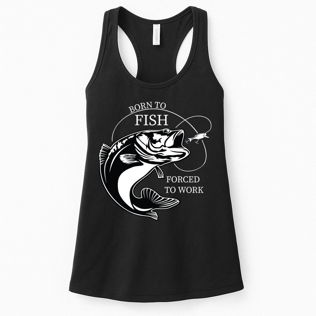 Born To Fish Womens Tank Top