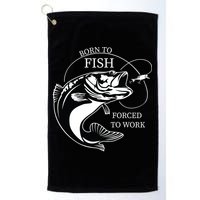 Born To Fish Golf Towel