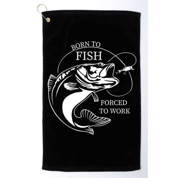Born To Fish Golf Towel
