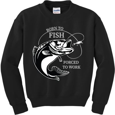 Born To Fish Kids Sweatshirt