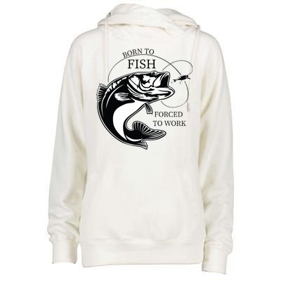 Born To Fish Womens Funnel Neck Pullover Hood