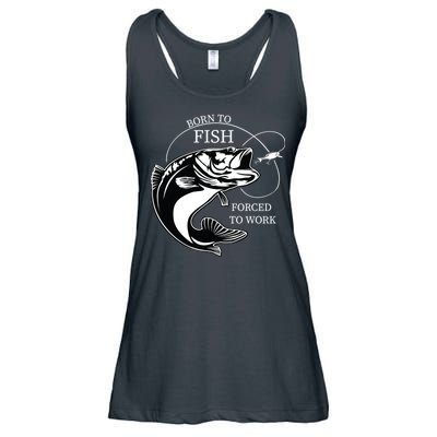 Born To Fish Ladies Essential Flowy Tank