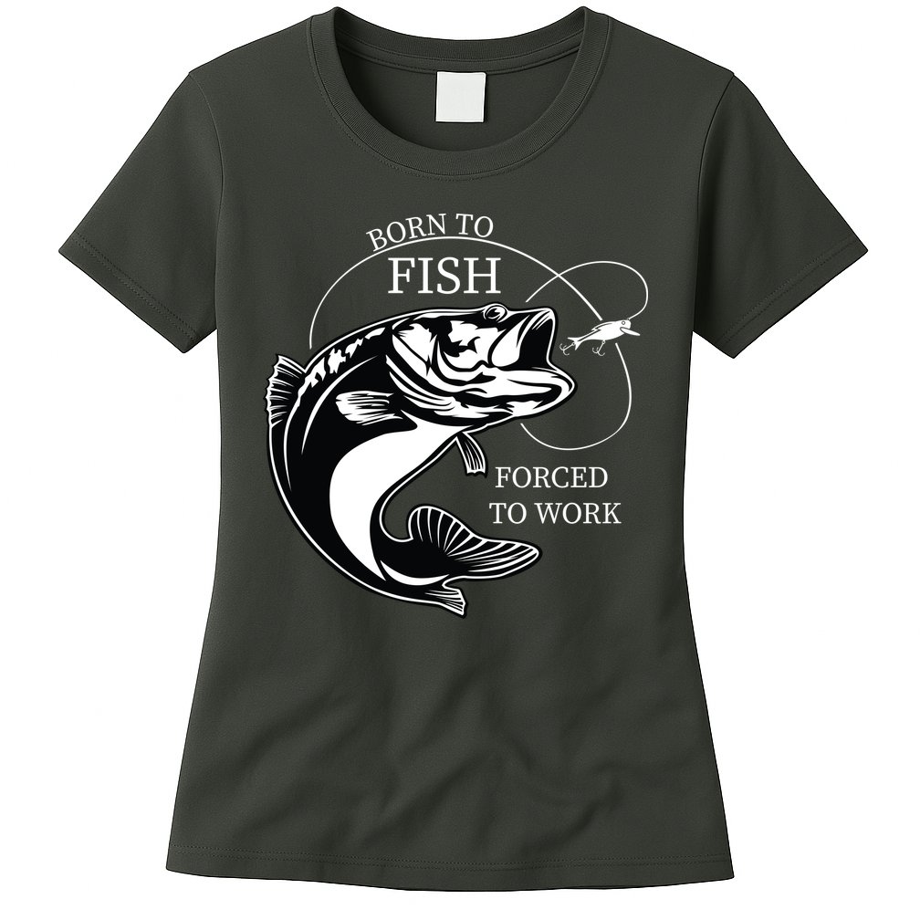 Born To Fish Womens T-Shirt