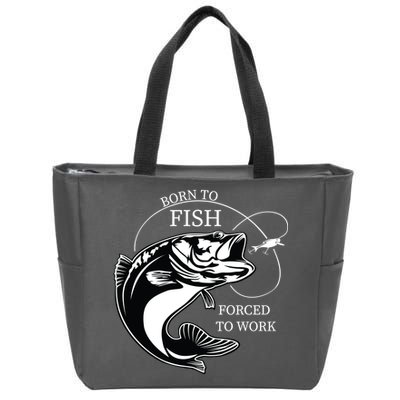 Born To Fish Zip Tote Bag