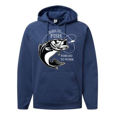 Born To Fish Performance Fleece Hoodie