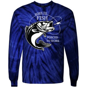 Born To Fish Tie-Dye Long Sleeve Shirt