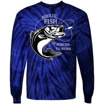 Born To Fish Tie-Dye Long Sleeve Shirt