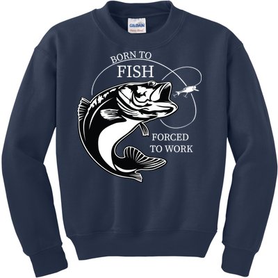 Born To Fish Kids Sweatshirt