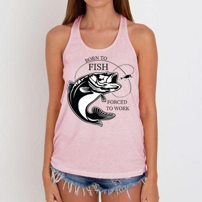 Born To Fish Women's Knotted Racerback Tank