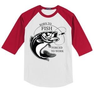 Born To Fish Kids Colorblock Raglan Jersey