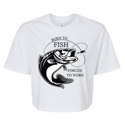 Born To Fish Bella+Canvas Jersey Crop Tee