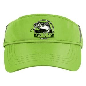 Born To Fish Forced To Work Adult Drive Performance Visor