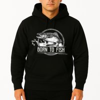 Born To Fish Forced To Work Hoodie