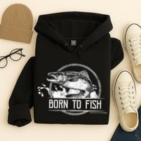 Born To Fish Forced To Work Hoodie