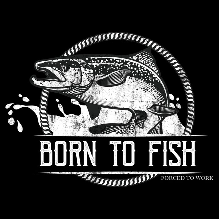 Born To Fish Forced To Work Apron