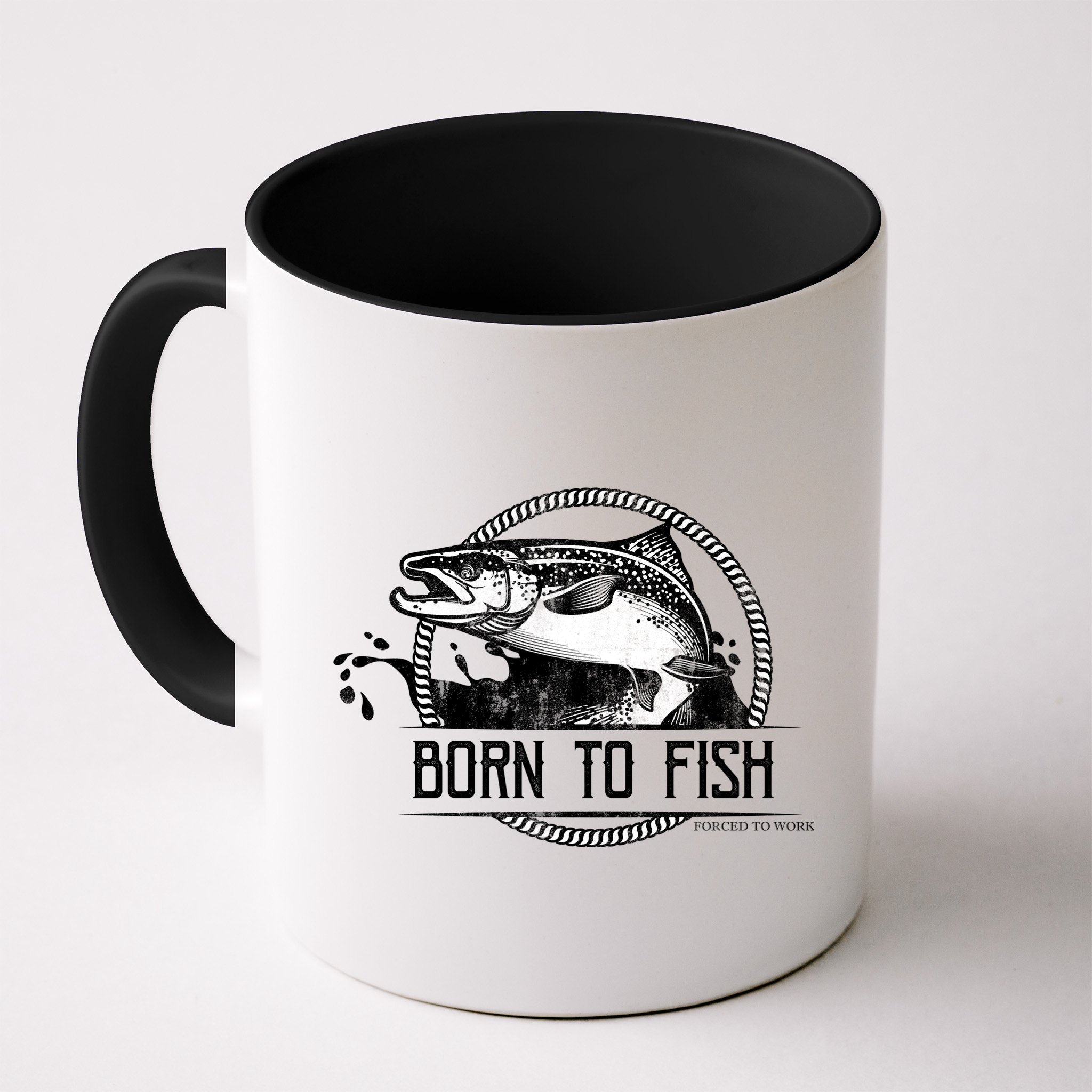 Born To Fish Forced To Work Mug