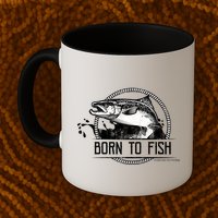 Born To Fish Forced To Work Mug