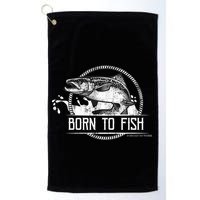 Born To Fish Forced To Work Golf Towel