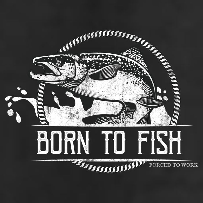 Born To Fish Forced To Work Golf Towel