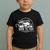 Born To Fish Forced To Work Toddler T-Shirt
