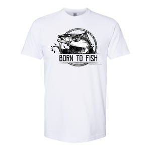 Born To Fish Forced To Work Softstyle® CVC T-Shirt