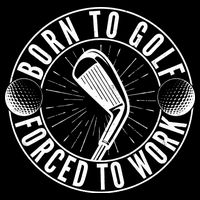 Born To Golf Force To Work Impact Tech Backpack