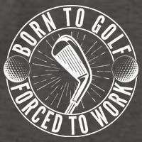 Born To Golf Force To Work Vector Backpack