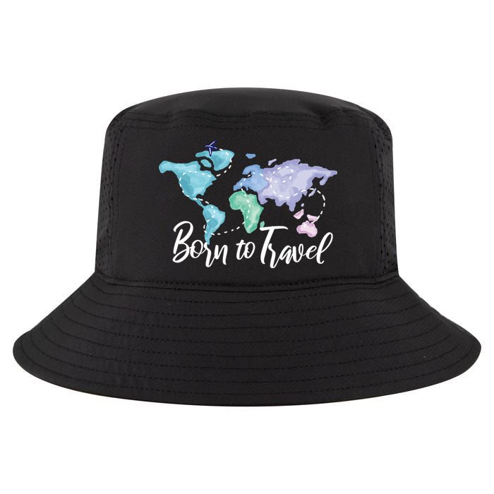 Born To Travel Cool Comfort Performance Bucket Hat
