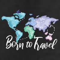 Born To Travel Cool Comfort Performance Bucket Hat