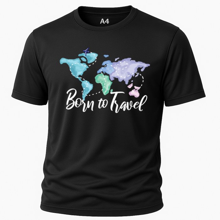 Born To Travel Cooling Performance Crew T-Shirt
