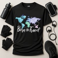 Born To Travel Cooling Performance Crew T-Shirt