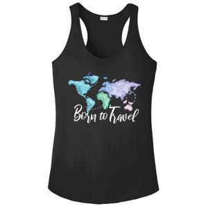 Born To Travel Ladies PosiCharge Competitor Racerback Tank