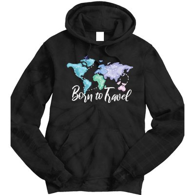 Born To Travel Tie Dye Hoodie