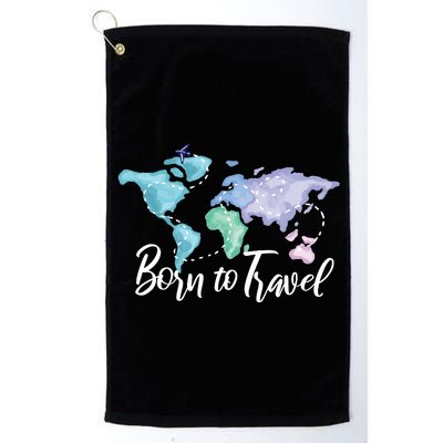 Born To Travel Platinum Collection Golf Towel