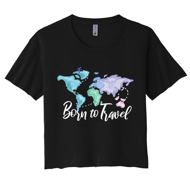 Born To Travel Crop Top