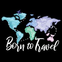 Born To Travel Full Zip Hoodie