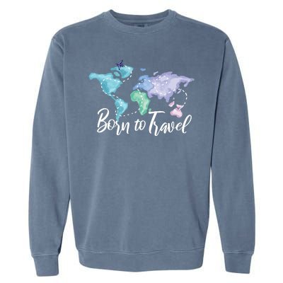 Born To Travel Garment-Dyed Sweatshirt