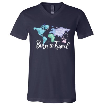 Born To Travel V-Neck T-Shirt